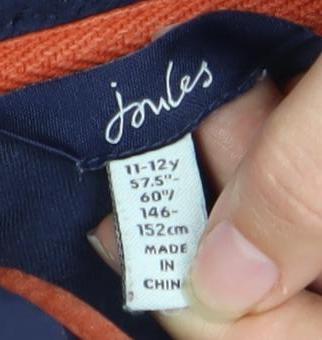 Joules Boys Blue Hooded Jacket 11-12 Years Winter