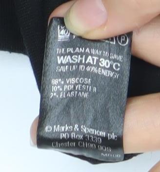 Marks and Spencer Women's Black Skirt Size 16