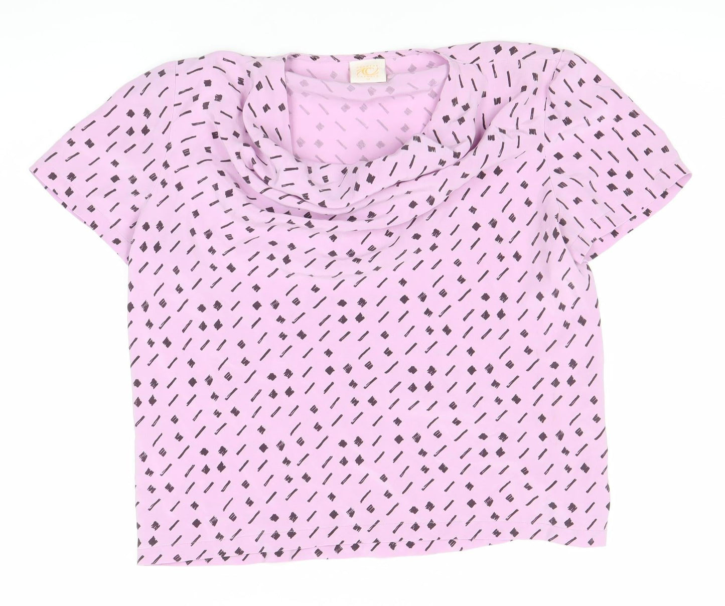 Womens UK Size 12 Country Casuals Pink Basic Blouse