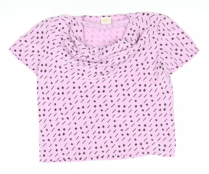 Womens UK Size 12 Country Casuals Pink Basic Blouse
