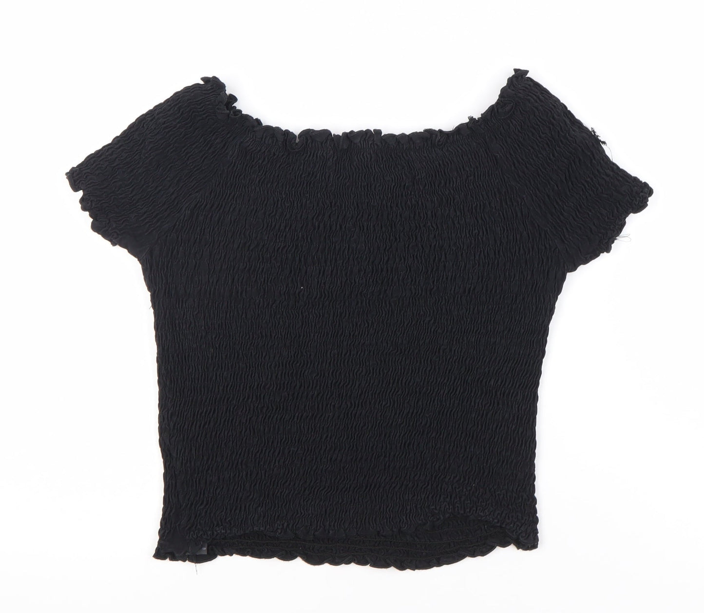 Womens UK Size 12 Marks and Spencer Black Basic Blouse