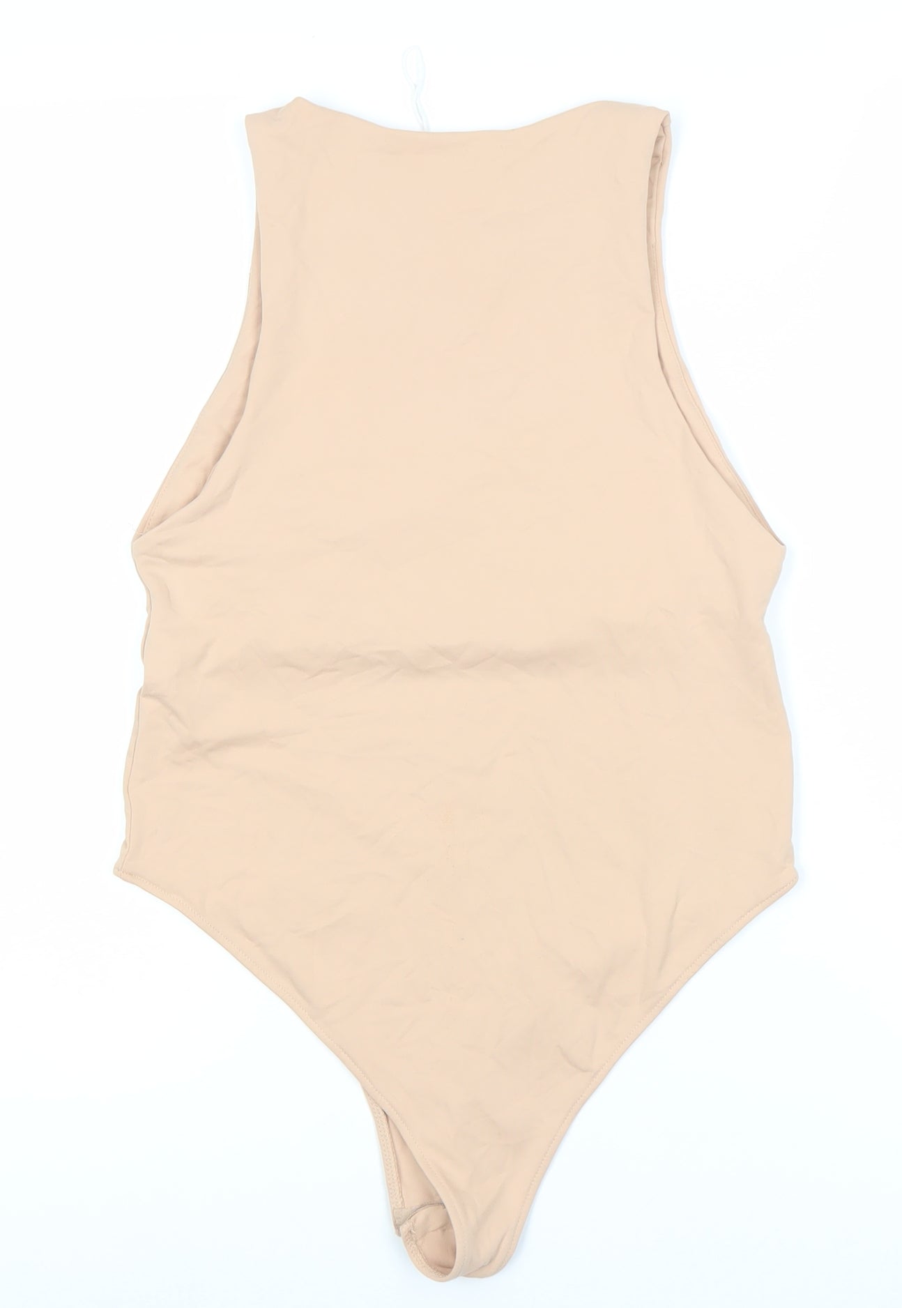 ZARA Women's Beige One Shoulder Bodysuit 3XS