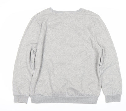 Womens UK Size 14 Disney Grey Pullover Sweatshirt