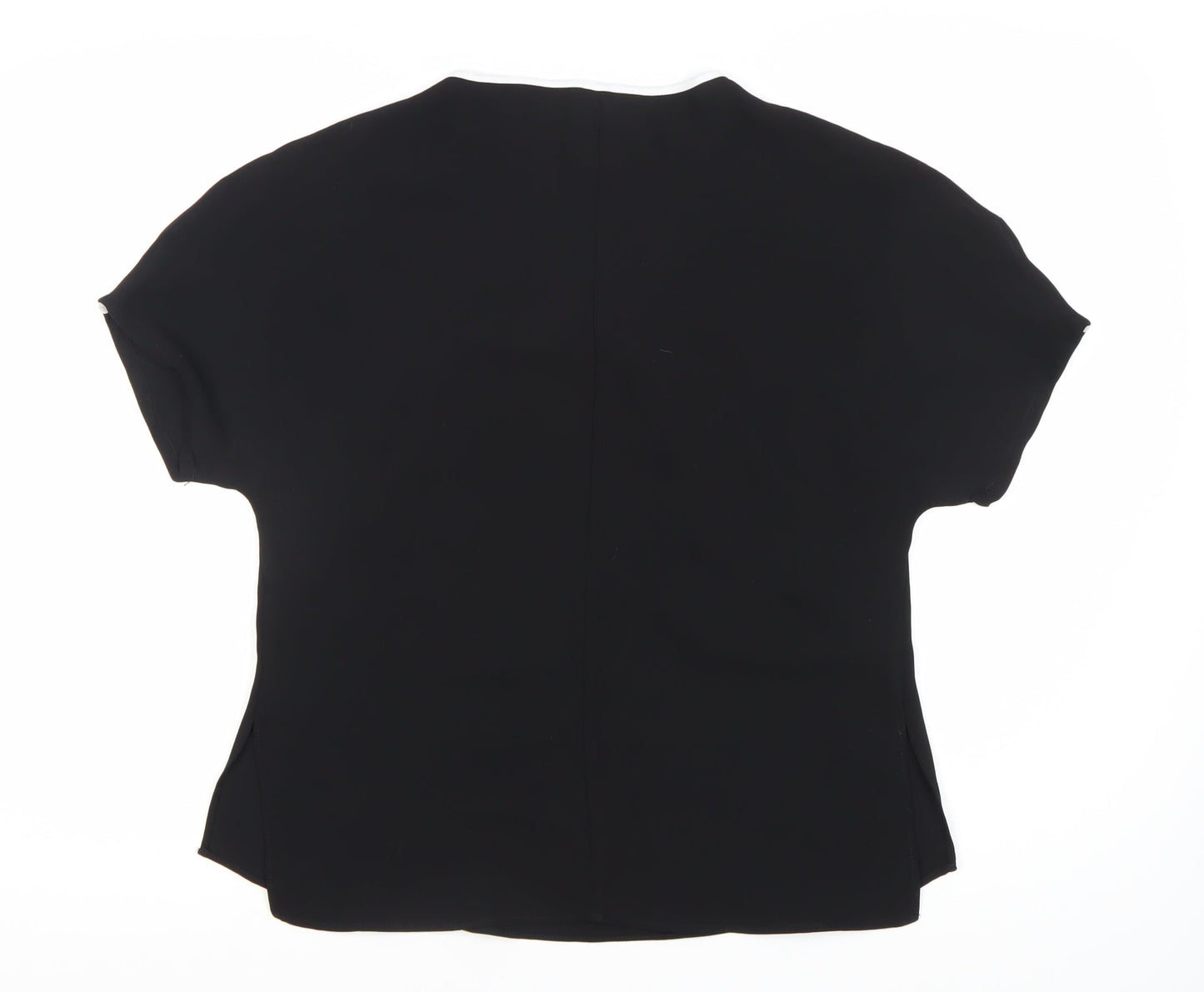 Womens UK Size 10 River Island Black Basic T-Shirt
