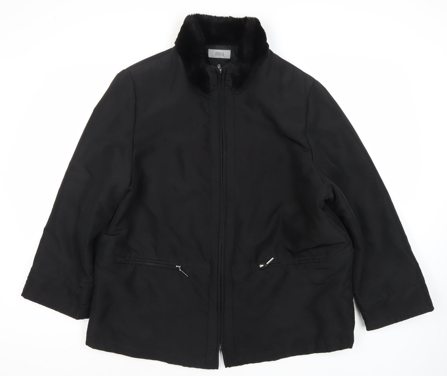 Womens UK Size 18 Marks and Spencer Black Basic Jacket