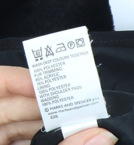 Womens UK Size 18 Marks and Spencer Black Basic Jacket