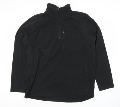 Mens UK Size L Peter Storm Black Henley Sweatshirt