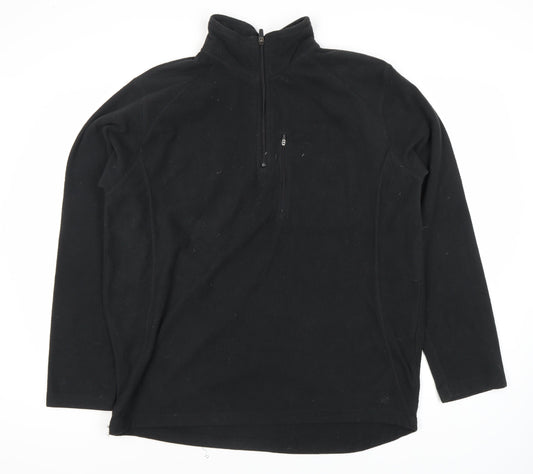 Mens UK Size L Peter Storm Black Henley Sweatshirt