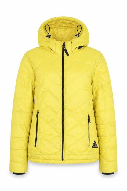Womens UK Size 10 Jack Wills Yellow Puffer Jacket