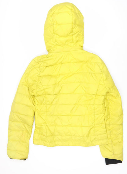 Womens UK Size 10 Jack Wills Yellow Puffer Jacket