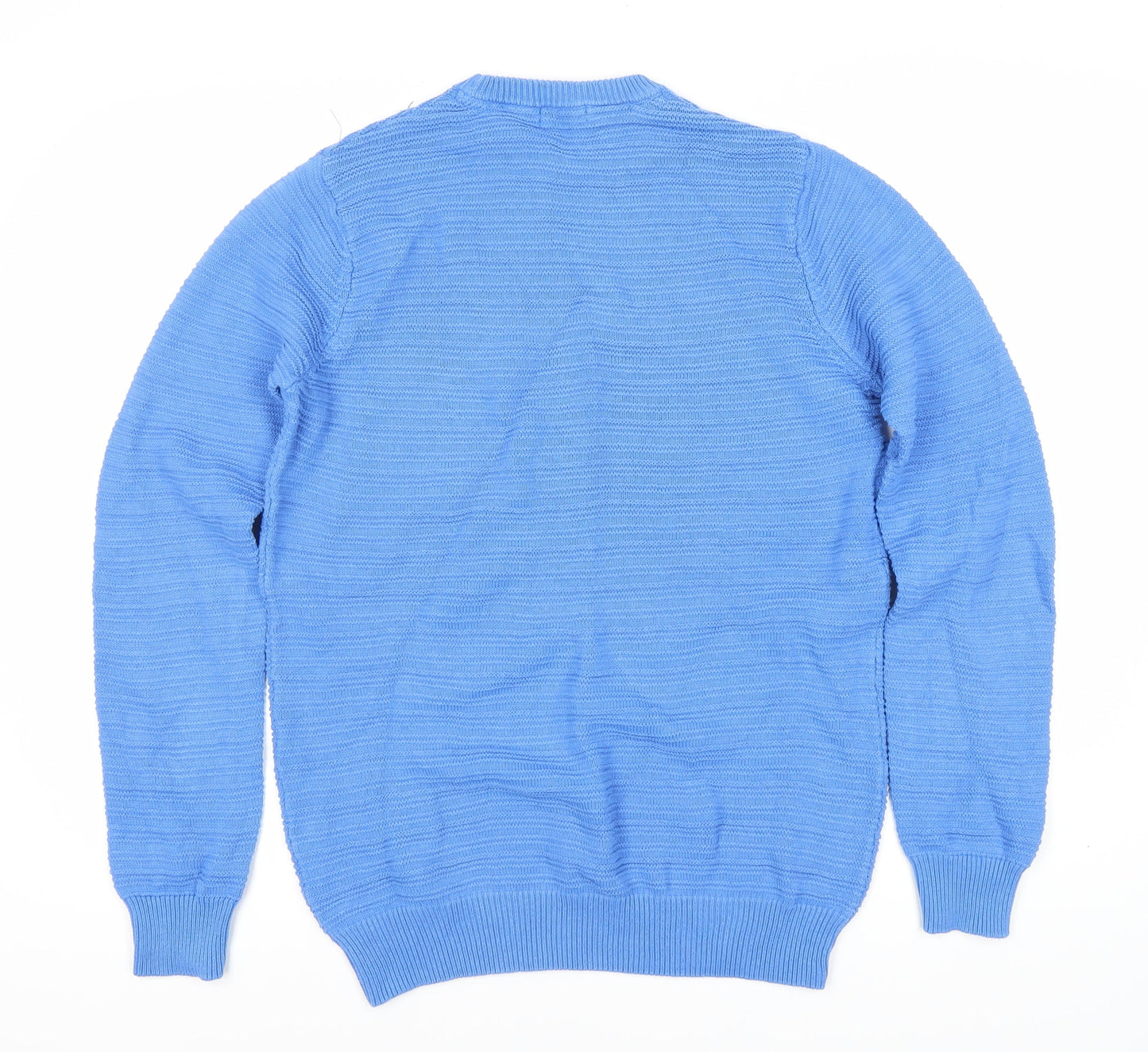 Cotton Traders Men's Blue M Pullover Crew Neck Jumper