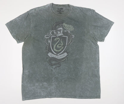 Mens UK Size XL Harry Potter Green  T-Shirt