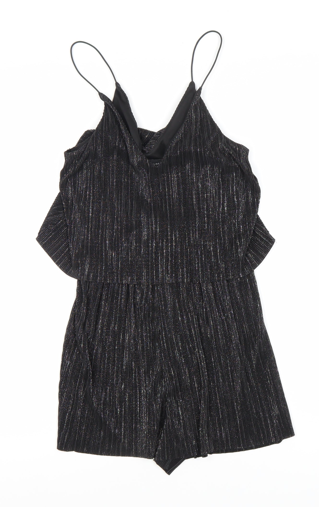 New Look Women's Black Size 8 Sleeveless Playsuit