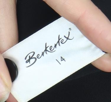 Womens UK Size 14 Berketex Black Basic