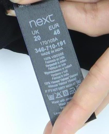 Next Women Black Halter Dress Size 20