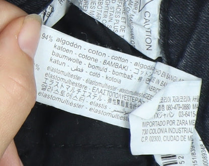 Zara Women's Blue Skinny Jeans Size 14