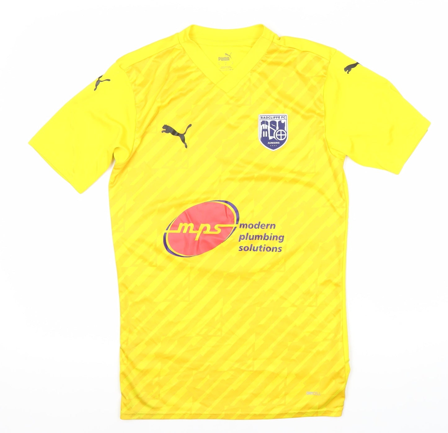 Puma Men's Yellow Football Jersey Size S