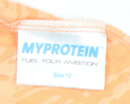 MyProtein Women's Orange Gym Tank Size 12