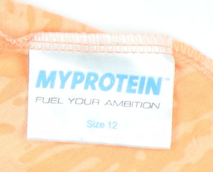 MyProtein Women's Orange Gym Tank Size 12
