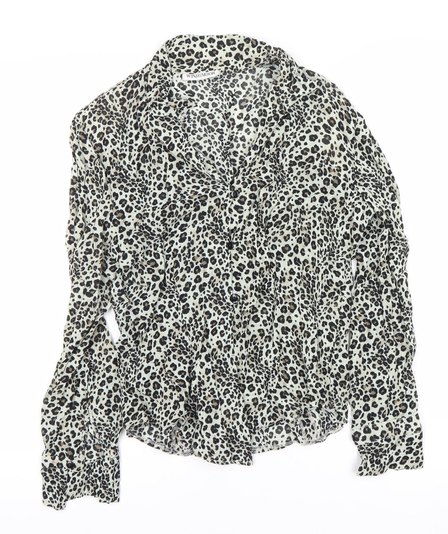 Windsmoor Women's Multicoloured Animal Print Blouse Size 14