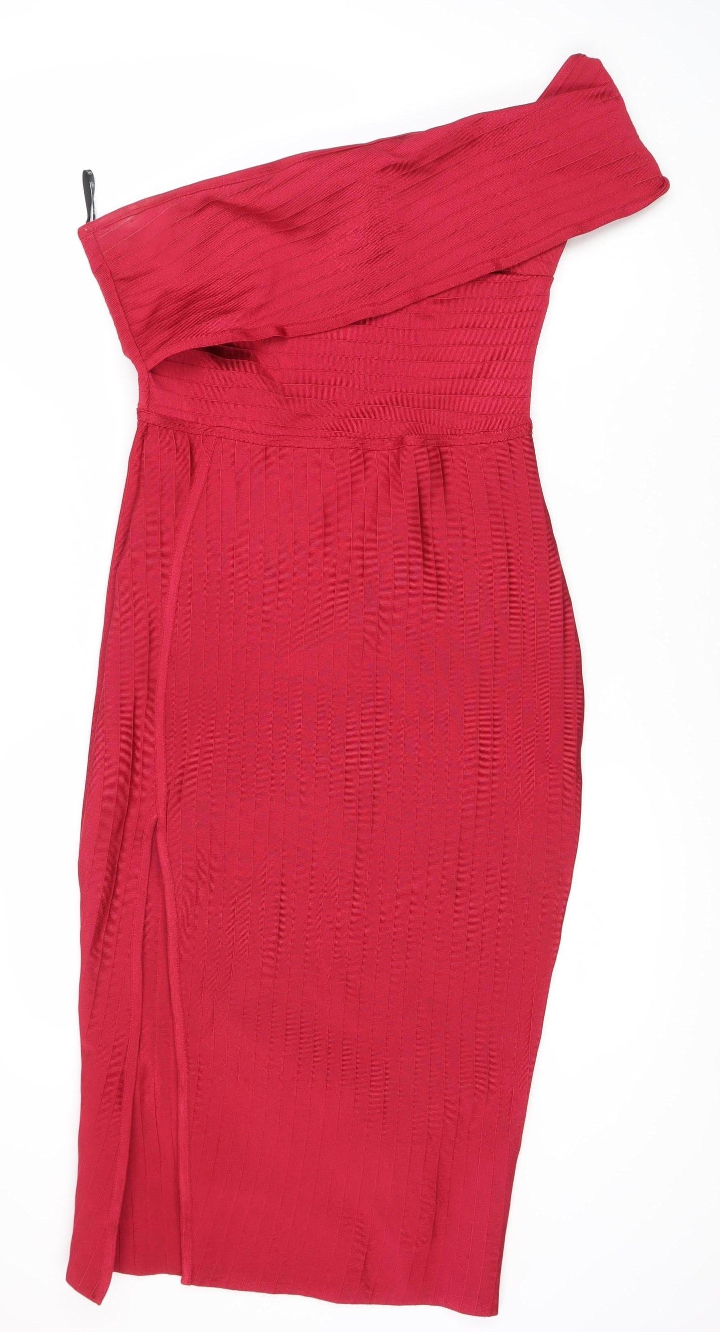 Missguided Women's Red One Shoulder Dress