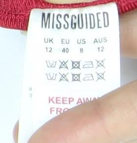 Missguided Women's Red One Shoulder Dress