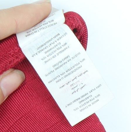 Missguided Women's Red One Shoulder Dress