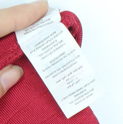 Missguided Women's Red One Shoulder Dress