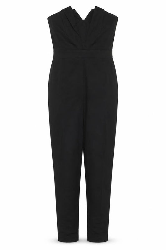 Womens UK Size 12 ASOS One-Piece Black Jumpsuit