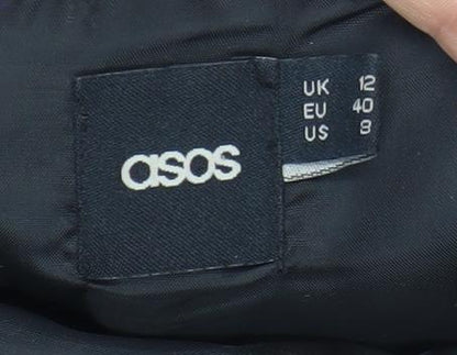 Womens UK Size 12 ASOS One-Piece Black Jumpsuit