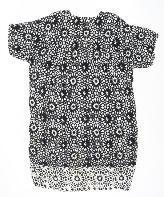 Whistles Women's Black White Geometric Dress UK 16