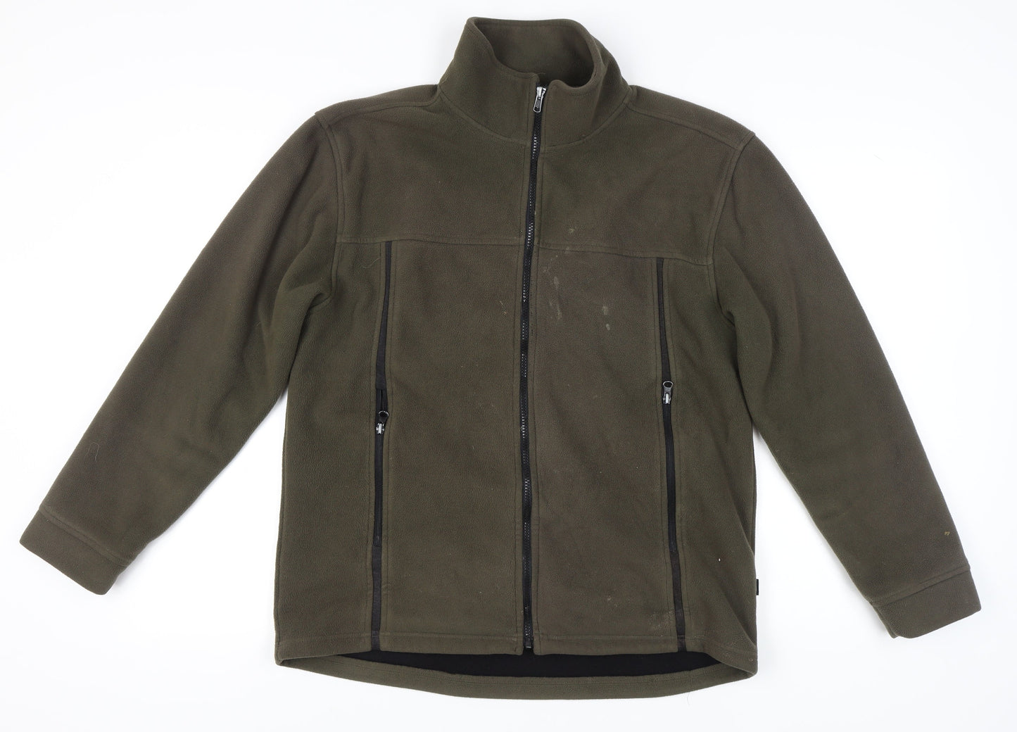 Active Sportswear Men's Green Fleece Jacket M