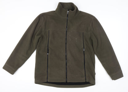 Active Sportswear Men's Green Fleece Jacket M