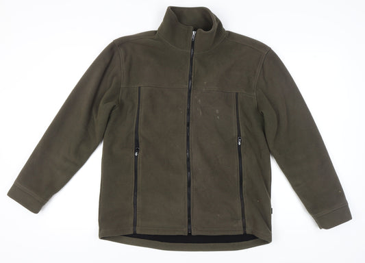 Active Sportswear Men's Green Fleece Jacket M