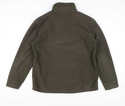 Active Sportswear Men's Green Fleece Jacket M