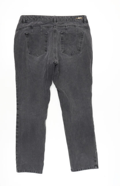 Next Women's Grey Jeans Size 12 Dark Wash