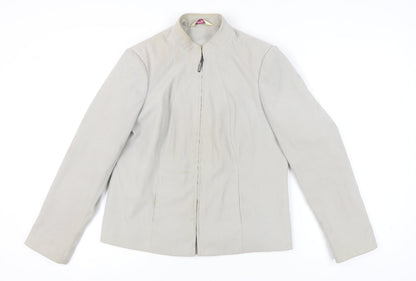 Womens UK Size 14 Bonmarché Beige Basic Jacket