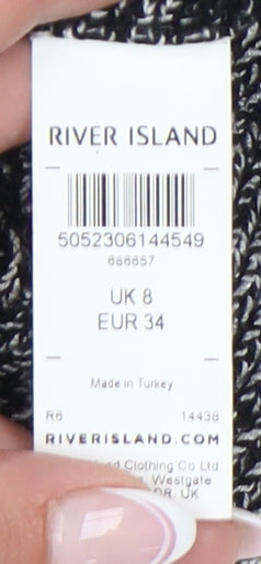 Womens UK Size 8 River Island Multicoloured Pullover Jumper