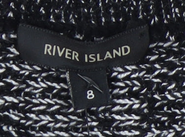 Womens UK Size 8 River Island Multicoloured Pullover Jumper
