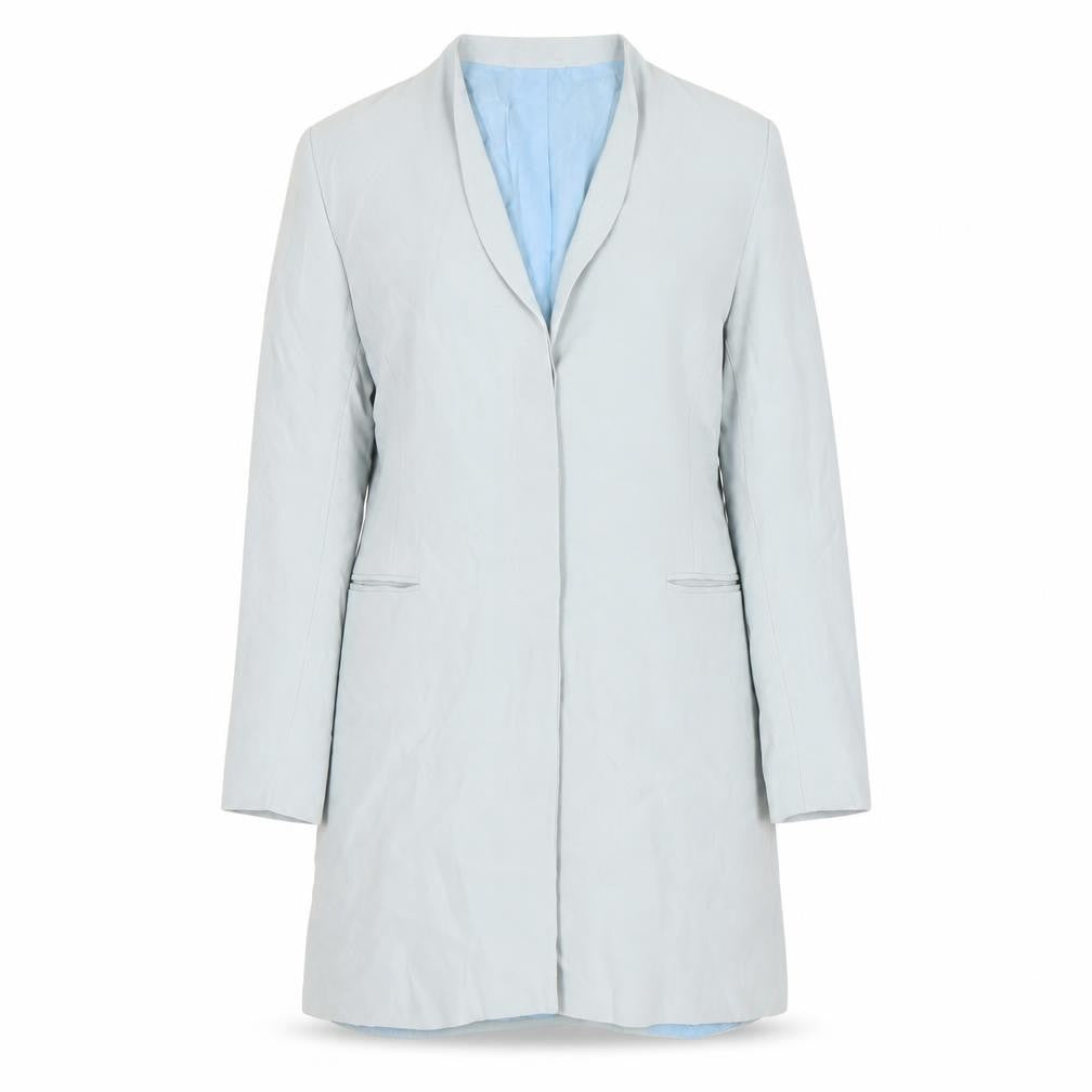 MaxMara Women's Blue Blazer, Size 12, Elegant Style