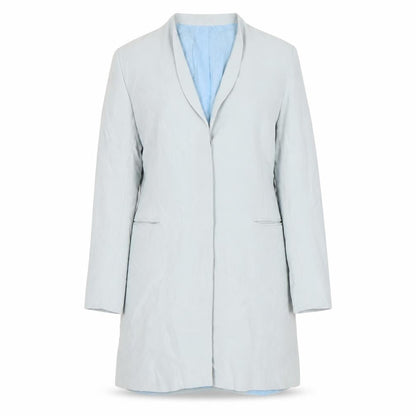 MaxMara Women's Blue Blazer, Size 12, Elegant Style