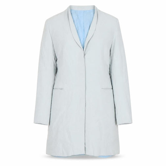 MaxMara Women's Blue Blazer, Size 12, Elegant Style