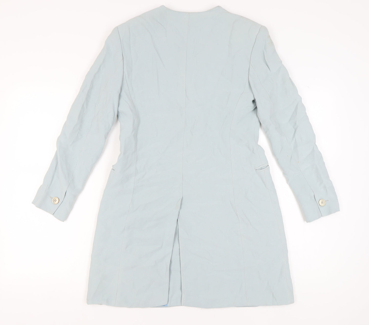 MaxMara Women's Blue Blazer, Size 12, Elegant Style