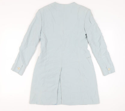 MaxMara Women's Blue Blazer, Size 12, Elegant Style