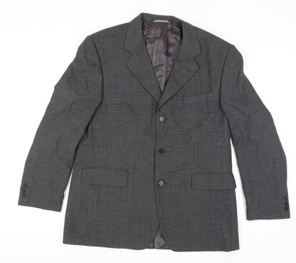 Mens UK Size 44 Burton Regular Grey Suit Jacket