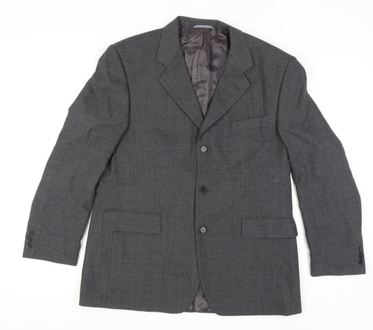 Mens UK Size 44 Burton Regular Grey Suit Jacket