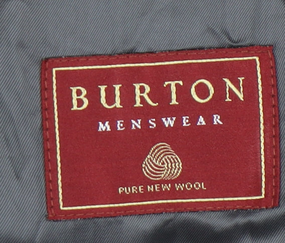 Mens UK Size 44 Burton Regular Grey Suit Jacket