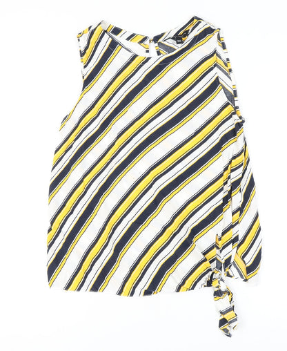 Womens UK Size 12 Dorothy Perkins Multicoloured Basic Tank