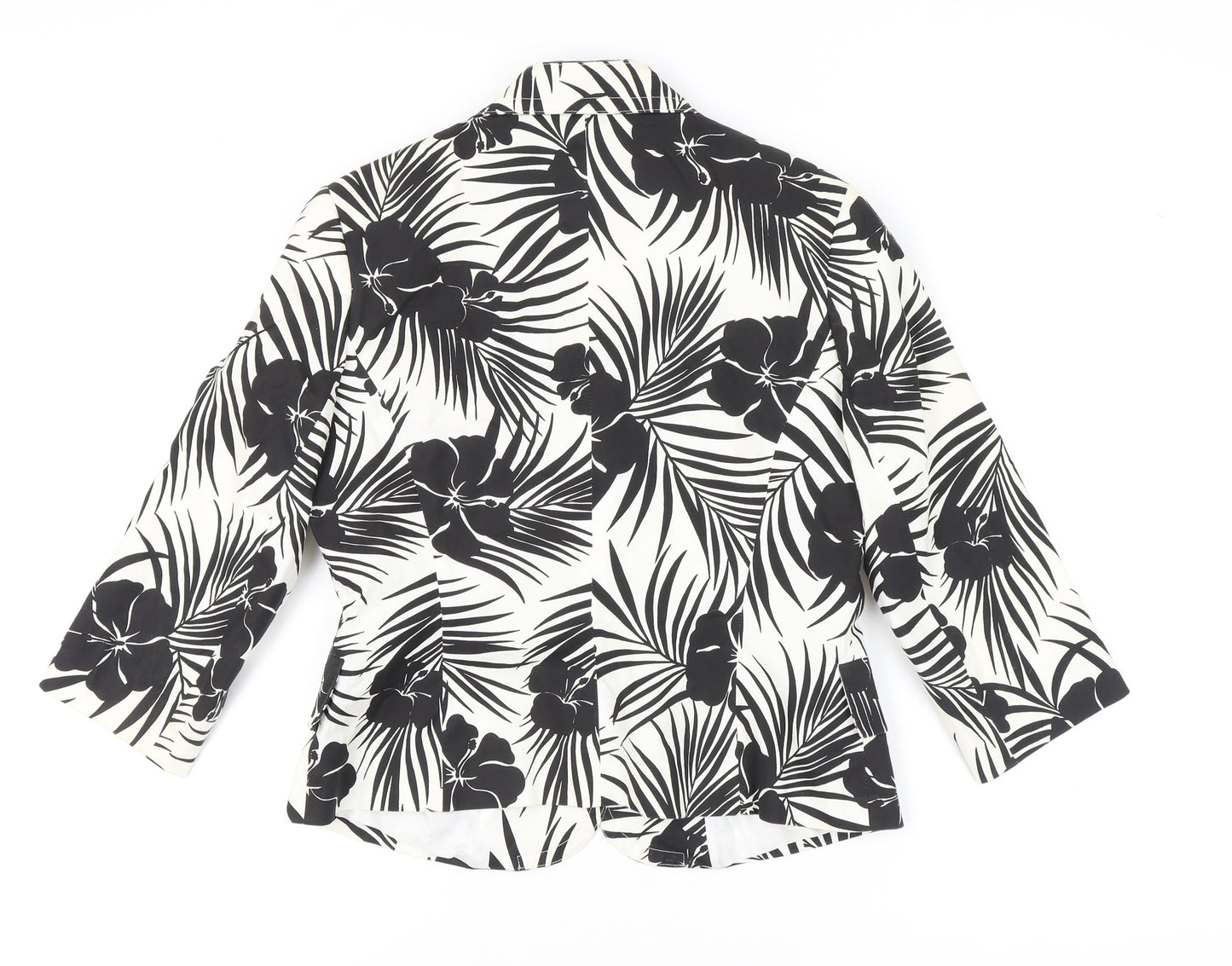 River Island Women's Black Floral Blazer Size 16