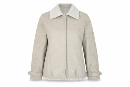 Womens UK Size 8 H&M Beige Motorcycle Jacket